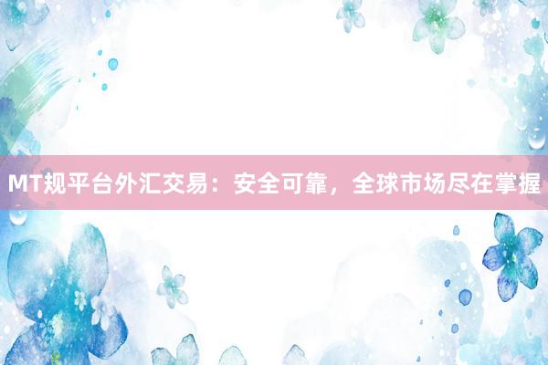 MT规平台外汇交易：安全可靠，全球市场尽在掌握