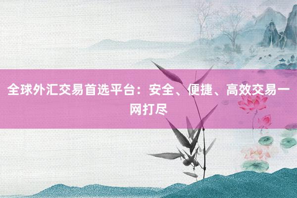 全球外汇交易首选平台：安全、便捷、高效交易一网打尽